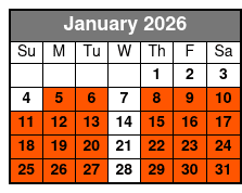 Riga Tony's Branson's Best Murder Mystery Dinner Show January Schedule