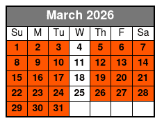 Riga Tony's Branson's Best Murder Mystery Dinner Show March Schedule