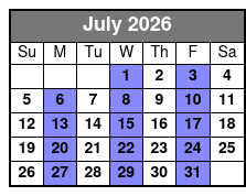 Comedy Bash Dinner Show July Schedule