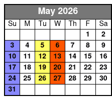 Spirit of America  May Schedule