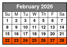 Branson Winter Museum Pass February Schedule