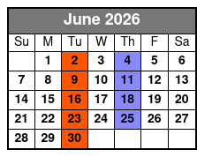 Dan Wagner's Johnny Cash and Friends Tribute Show June Schedule