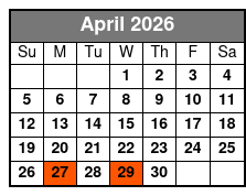 Patsy Cline & Friends April Schedule