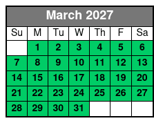 Bigfoot Branson Escape Rooms March Schedule
