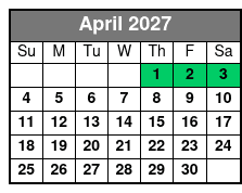 Bigfoot Branson Escape Rooms April Schedule