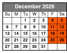 Trail of Lights Friday Through Saturday  December Schedule