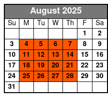 Michael Winslow Show August Schedule