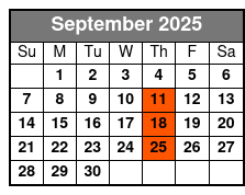 Angels of Country Music September Schedule