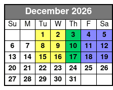 Narnia Live On Stage: The Lion, The Witch, and The Wardrobe  December Schedule