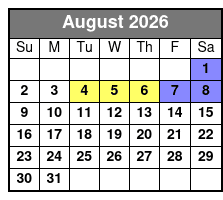 Narnia Live On Stage: Prince Caspian August Schedule