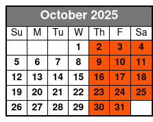 Branson Comedy Factory October Schedule