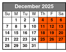 Branson Comedy Factory December Schedule