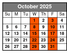 Melody Hart & The All Star Band October Schedule