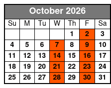 Melody Hart & The All Star Band October Schedule