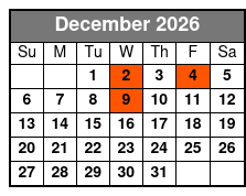 Melody Hart & The All Star Band December Schedule