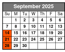 Listen to the Music: The Morace Family Show September Schedule