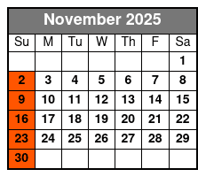 Listen to the Music: The Morace Family Show November Schedule