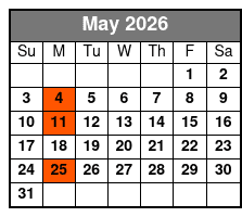 Listen to the Music: The Morace Family Show May Schedule