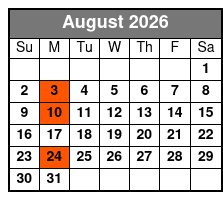 Listen to the Music: The Morace Family Show August Schedule