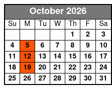 Listen to the Music: The Morace Family Show October Schedule