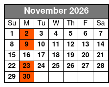 Listen to the Music: The Morace Family Show November Schedule