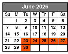 Freedom Journey Experience June Schedule