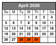 Freedom Journey Experience  April Schedule