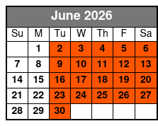 Freedom Journey Experience  June Schedule