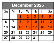 Freedom Journey Experience  December Schedule