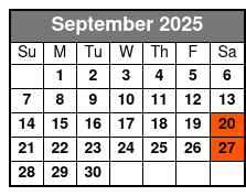 Solid Walls of Sound September Schedule