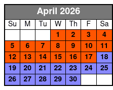 Pink Jeep Tours of Branson April Schedule