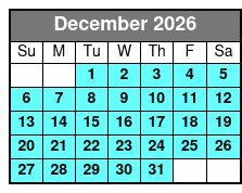 Pink Jeep Tours of Branson December Schedule