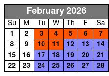 Best of Branson Pink Jeep Sunset Tour February Schedule