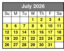 Best of Branson Pink Jeep Sunset Tour July Schedule