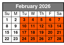 Ozark Mountain Crawl Pink Jeep Tour February Schedule