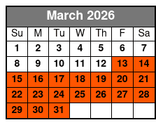 Best of Branson Pink Jeep Tour March Schedule