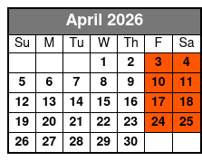 Outpost Opry Variety Show April Schedule