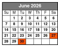 Rock 'N' Roll Sunrise June Schedule
