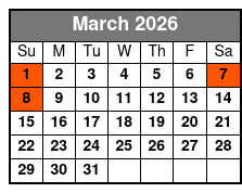 Pure Magic Featuring Brett Daniels March Schedule