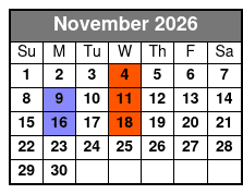 A Neil Diamond Tribute Branson November Schedule