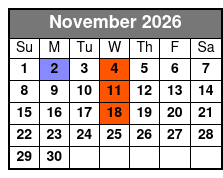 Carpenters Once More Branson November Schedule