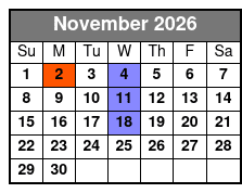 Carpenters Once More Christmas Show November Schedule