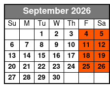 Steve Sanders IS The Mind Spy September Schedule