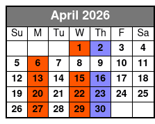 The Mountain Hollers April Schedule