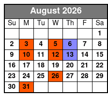 The Mountain Hollers August Schedule