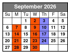 The Mountain Hollers September Schedule