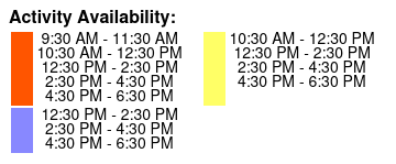 Branson Aquarium at the Boardwalk Color Key