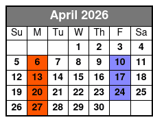 George Strait Tribute   April Schedule