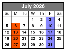 George Strait Tribute   July Schedule