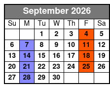 George Strait Tribute   September Schedule